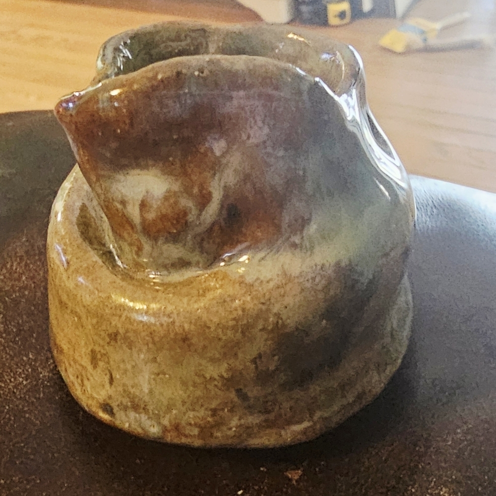 MEW~HANDMADE~100% ONE OF A KIND~ Unique Ceramic Bud Vase